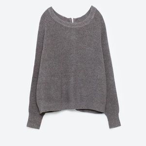 zara gray sweater